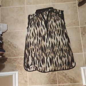 Leopard tunic top